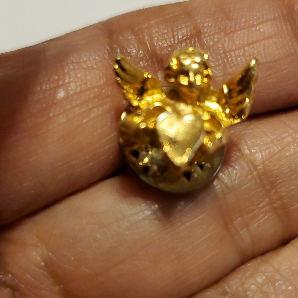 Pin or Tie Pin,goldtone finish, Cherub